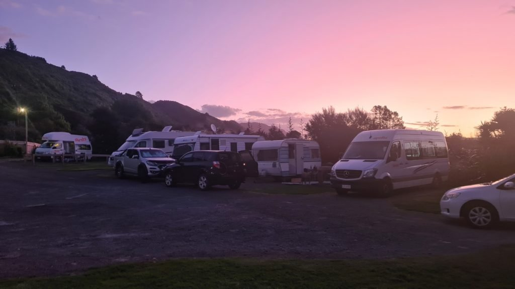 Powered campground at Waikite Valley Hot Pools & Campground, a dog-friendly campground in Rotorua